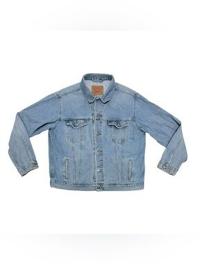 Vintage Levi's 70507-0389 Light WashType III Denim Trucker Jean Jacket Sz XXL